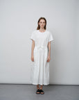 Casual Short-Sleeve Shift Dress