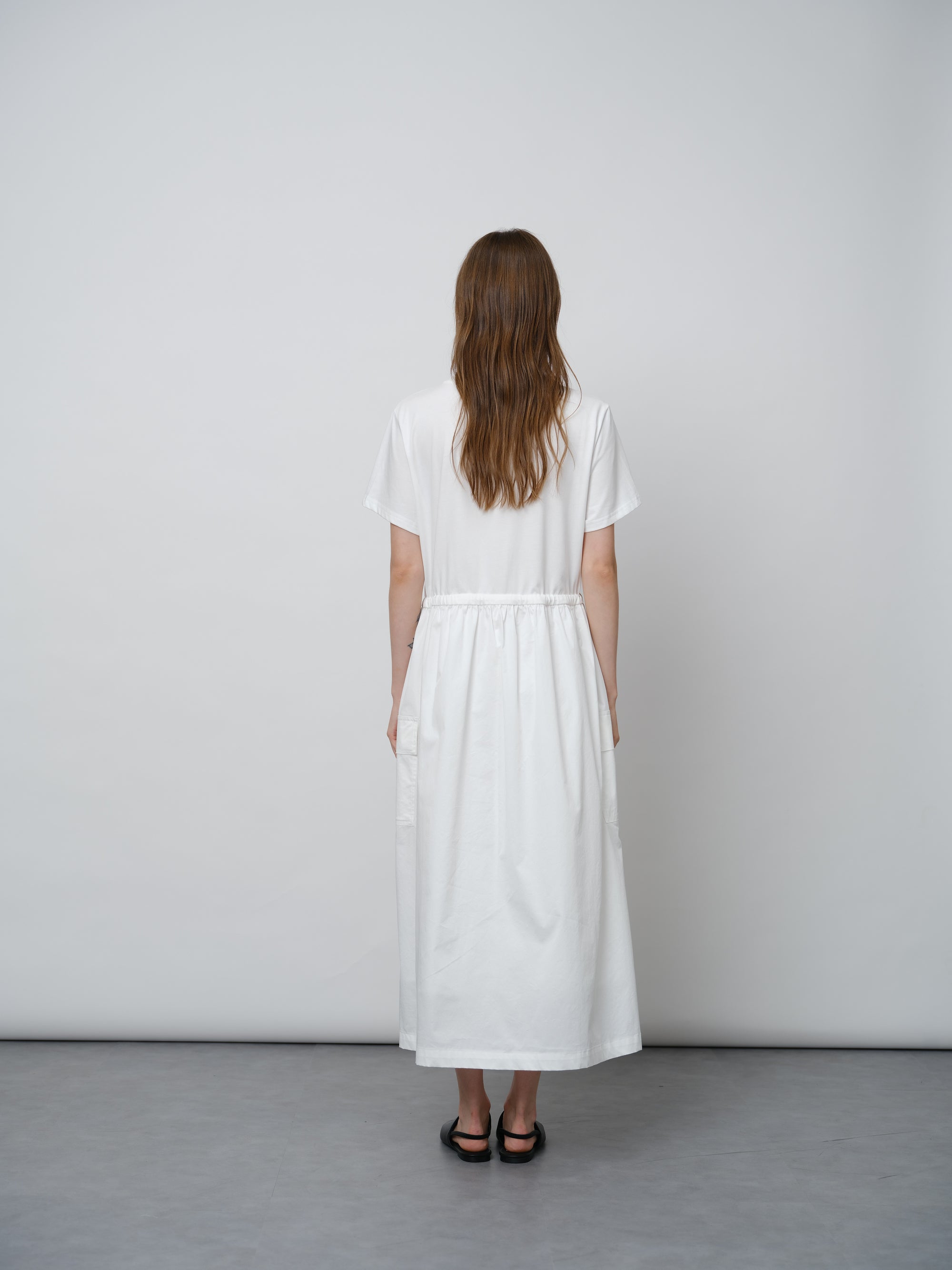 Casual Short-Sleeve Shift Dress