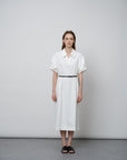 Short-Sleeve Collared Dress