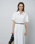 Short-Sleeve Collared Dress