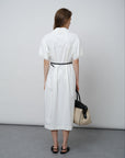 Short-Sleeve Collared Dress
