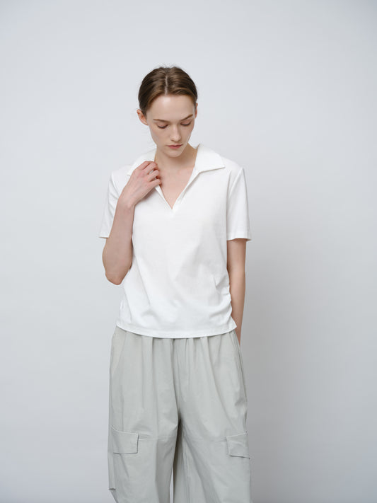 Short-Sleeve Collared T-Shirt