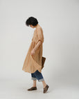 Tie-Front Linen Dress