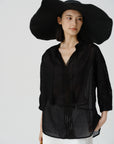 Boho Lace Linen Blouse