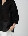 Boho Lace Linen Blouse