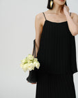 Elegant Pleated Tank Top