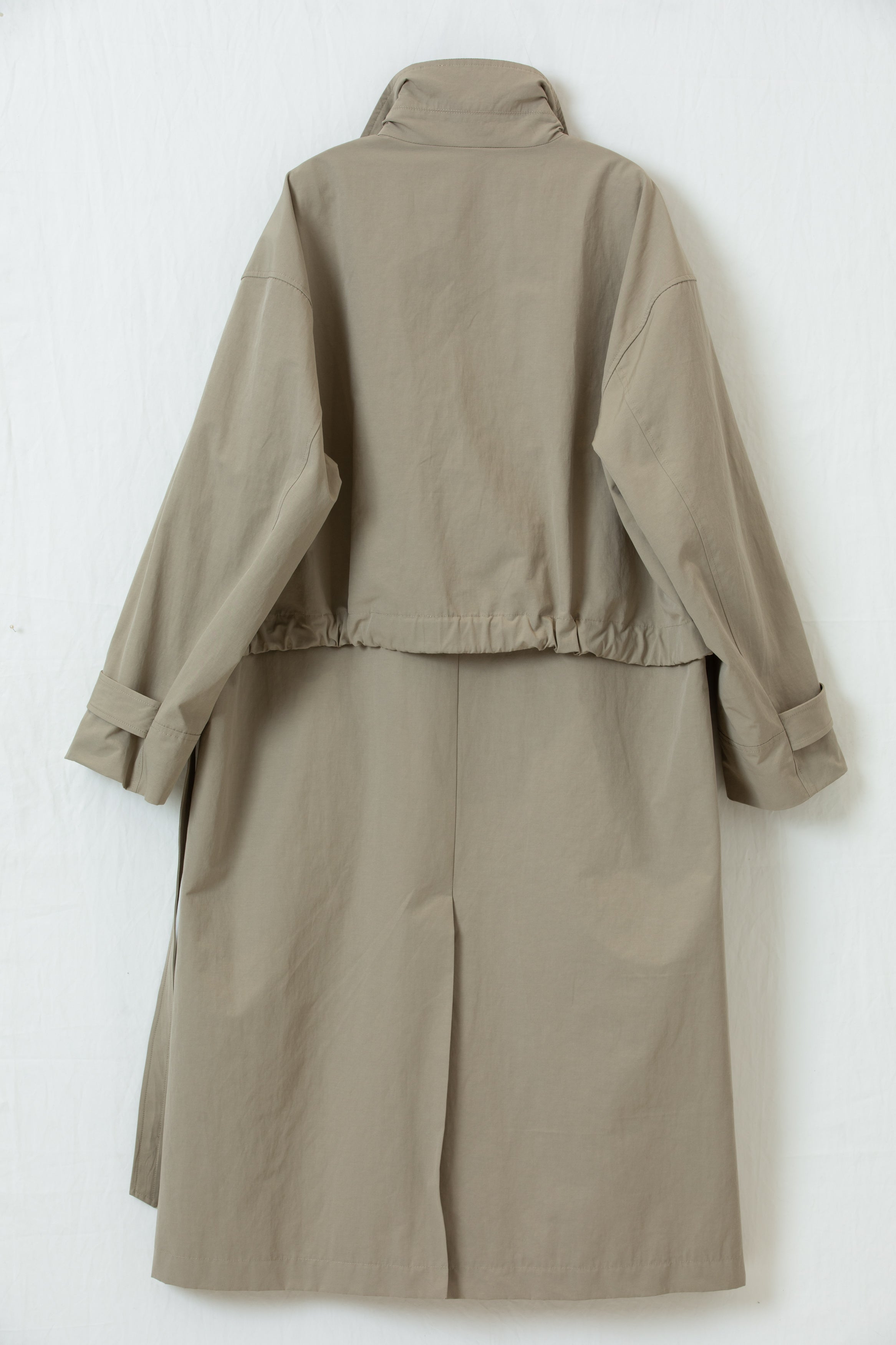 Wrinkle Texture Trench Coat – Unique Attraction