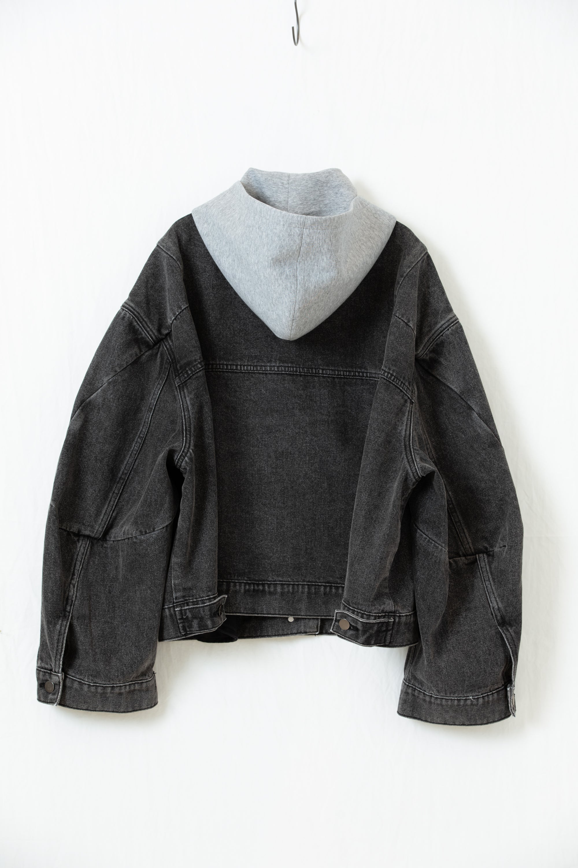 Sculpted Denim Hoodie