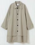 Sculpted Cotton Trench
