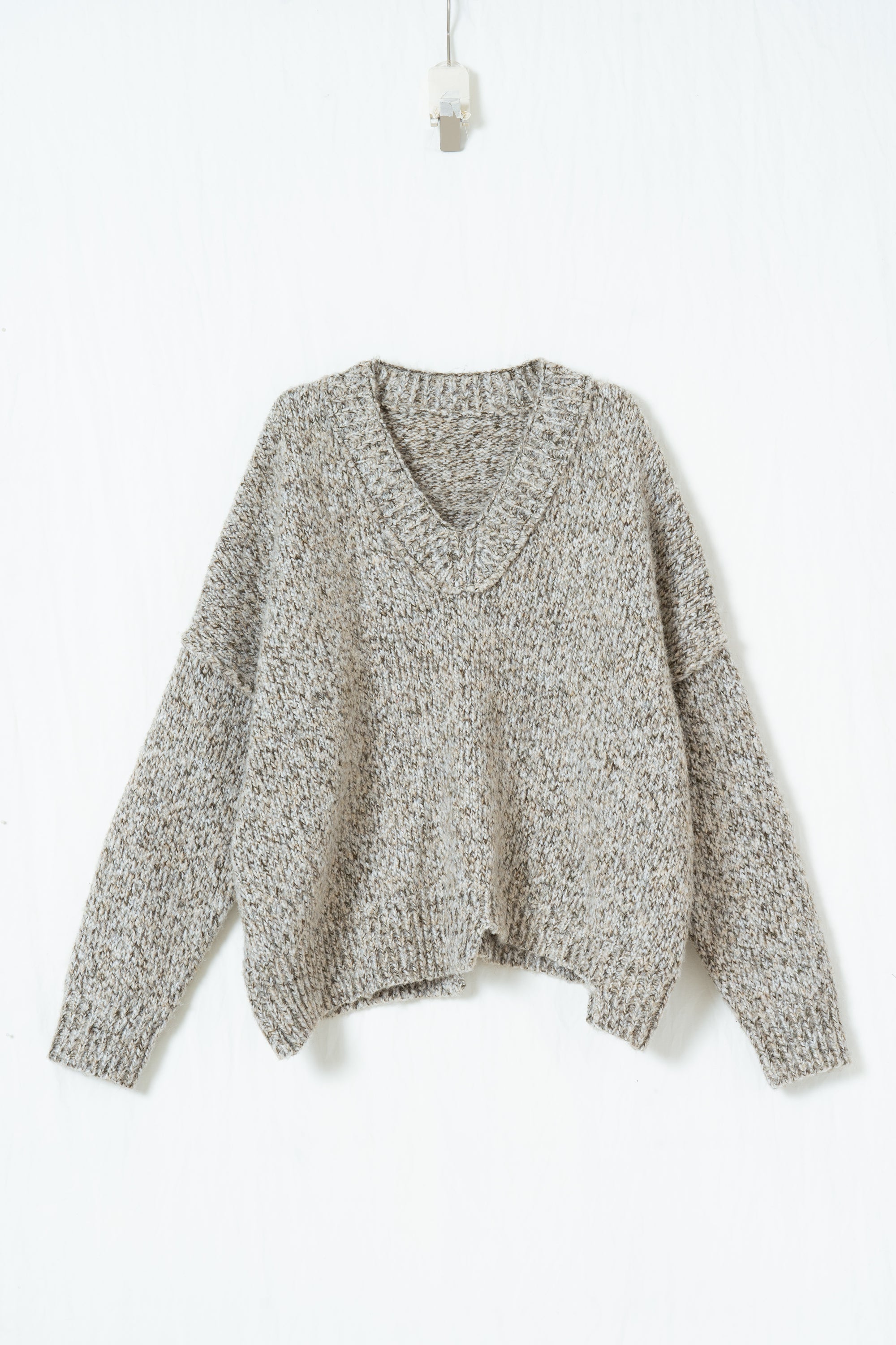 Marl Knit V Sweater