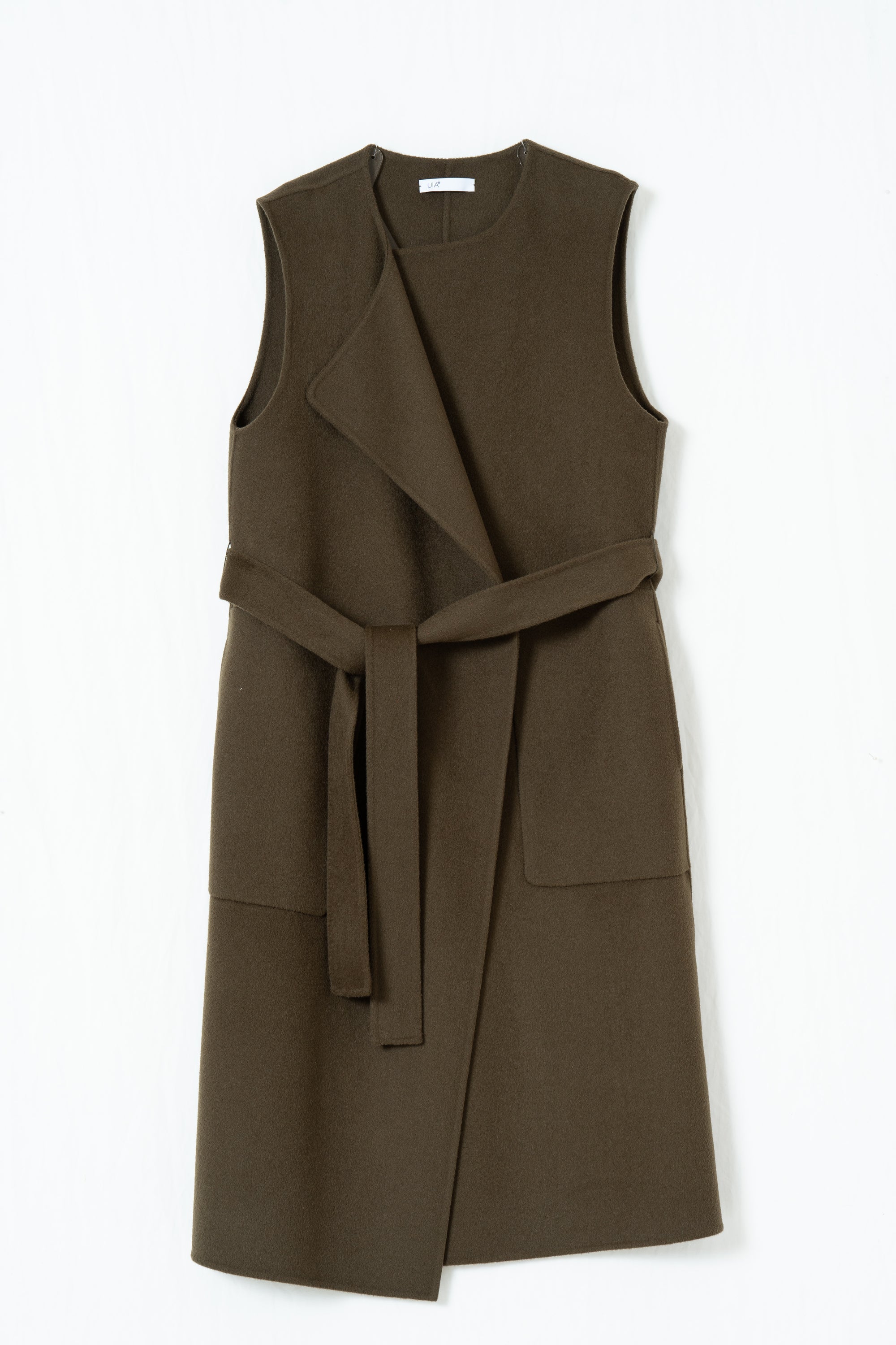Modern Wool-Blend Long Vest