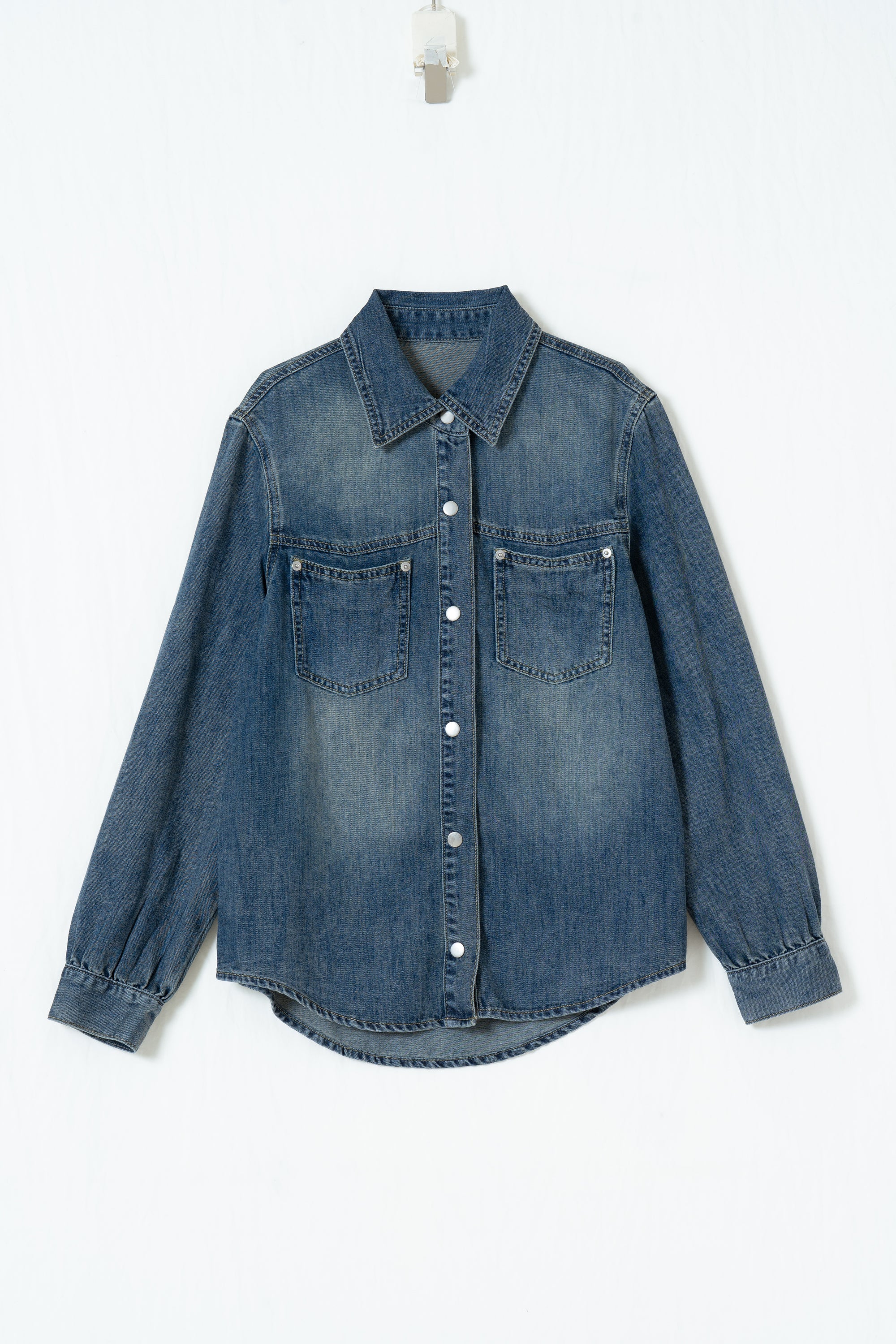 Relaxed Vintage Denim Shacket