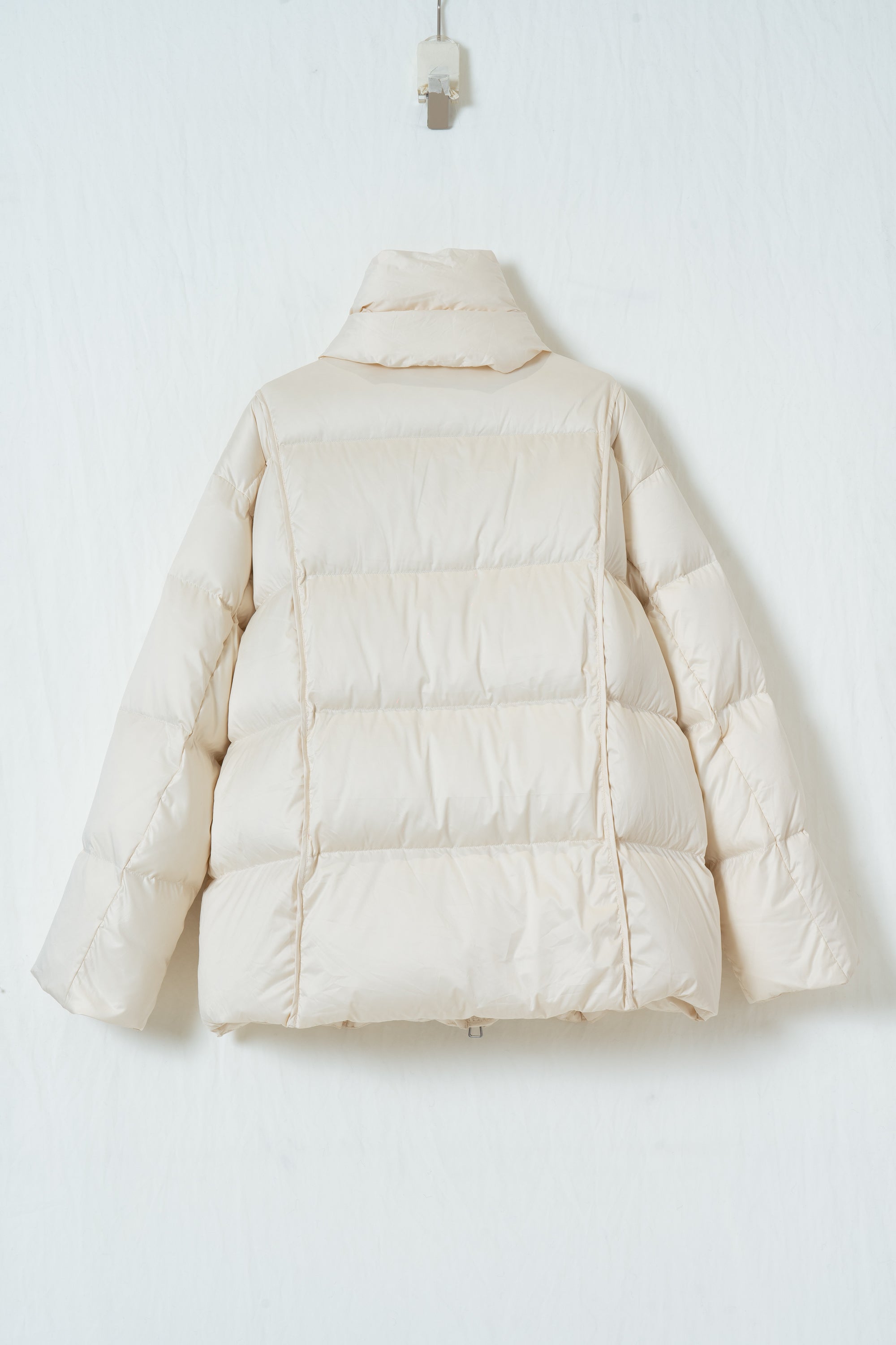 Scarf Collar Puffer Coat