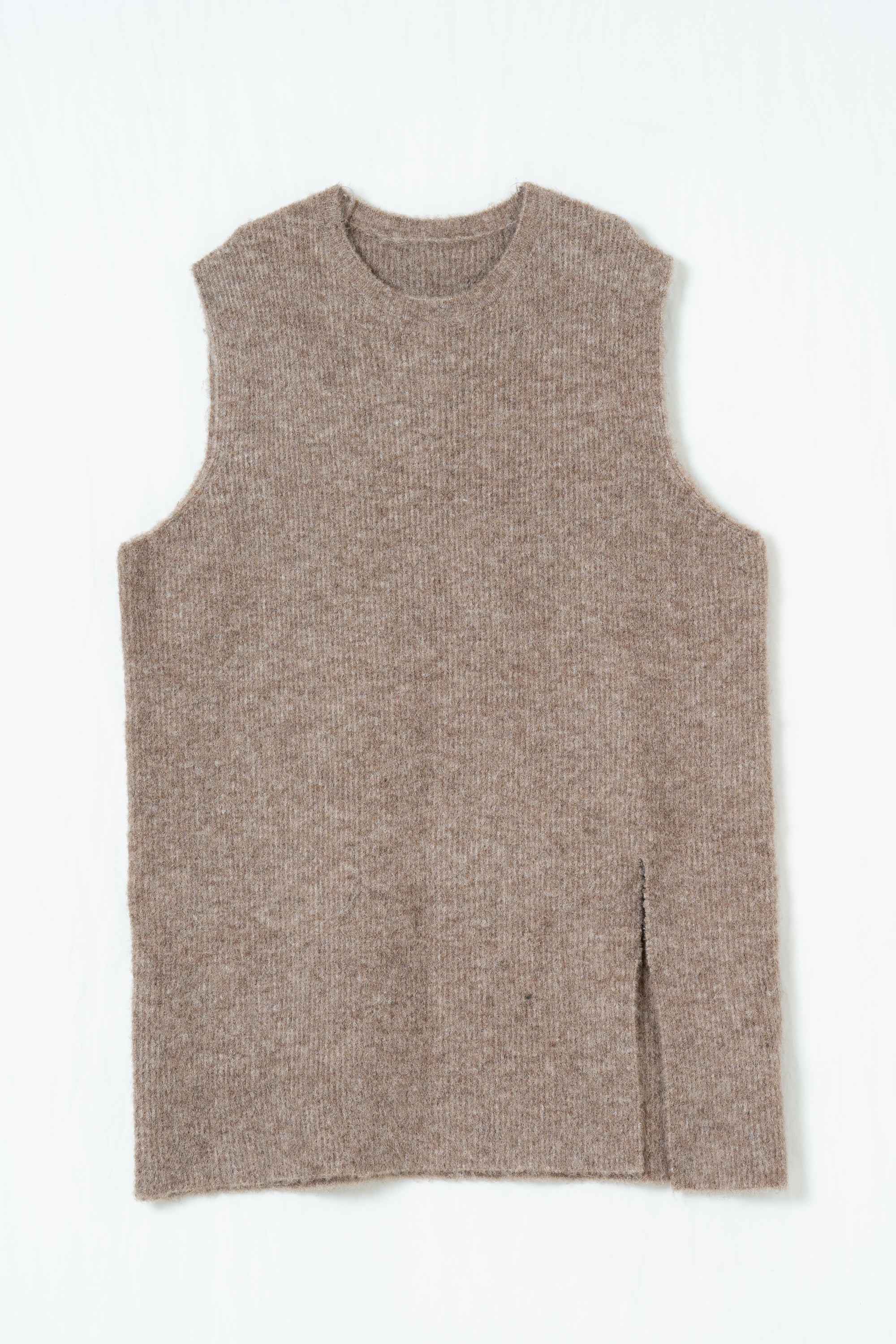 Relaxed Wool Knit Vest