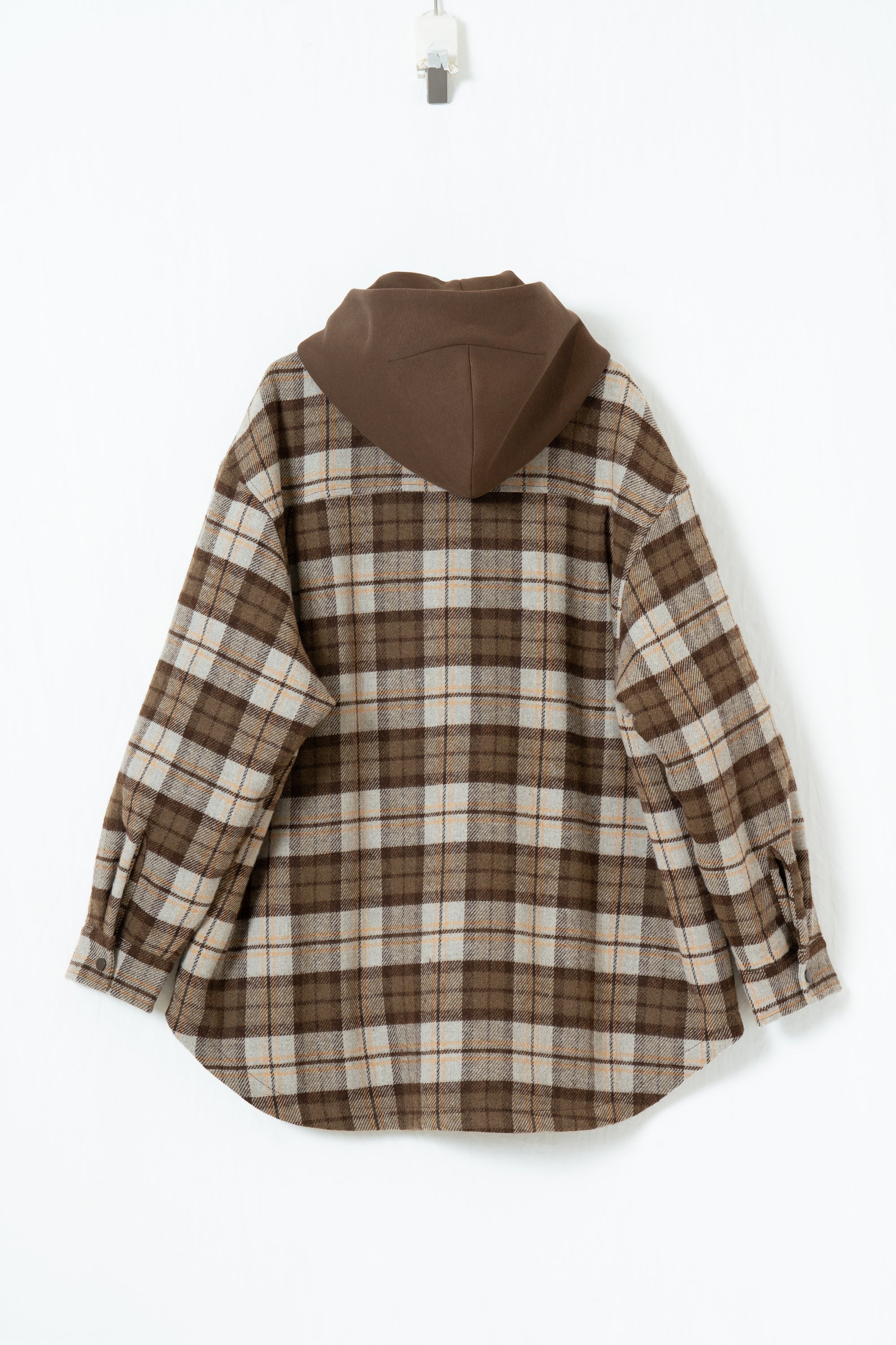 Plaid Hooded Shacket