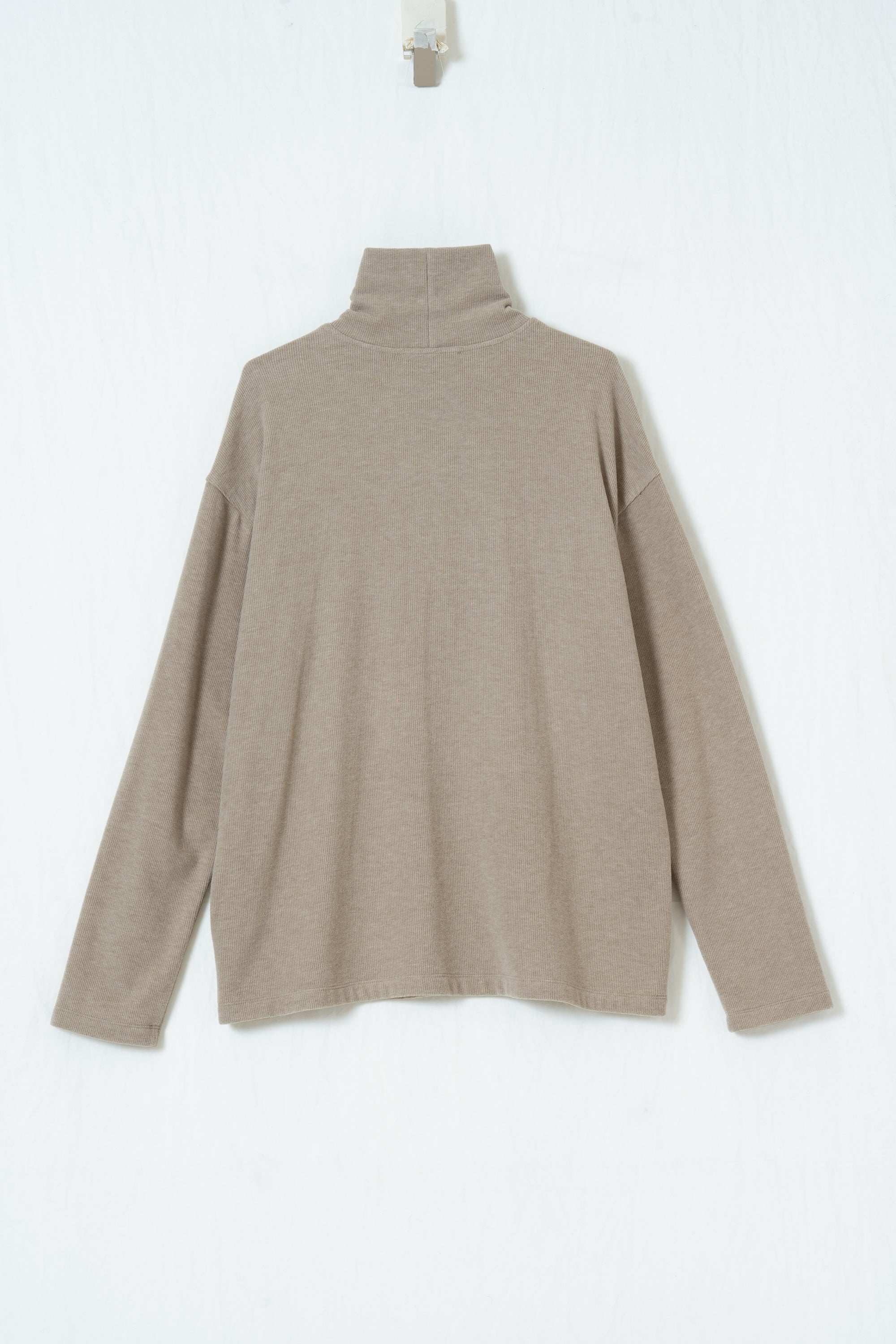 Double-Fleece Turtleneck Top