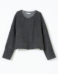 Asymmetric Wool Short Jacket
