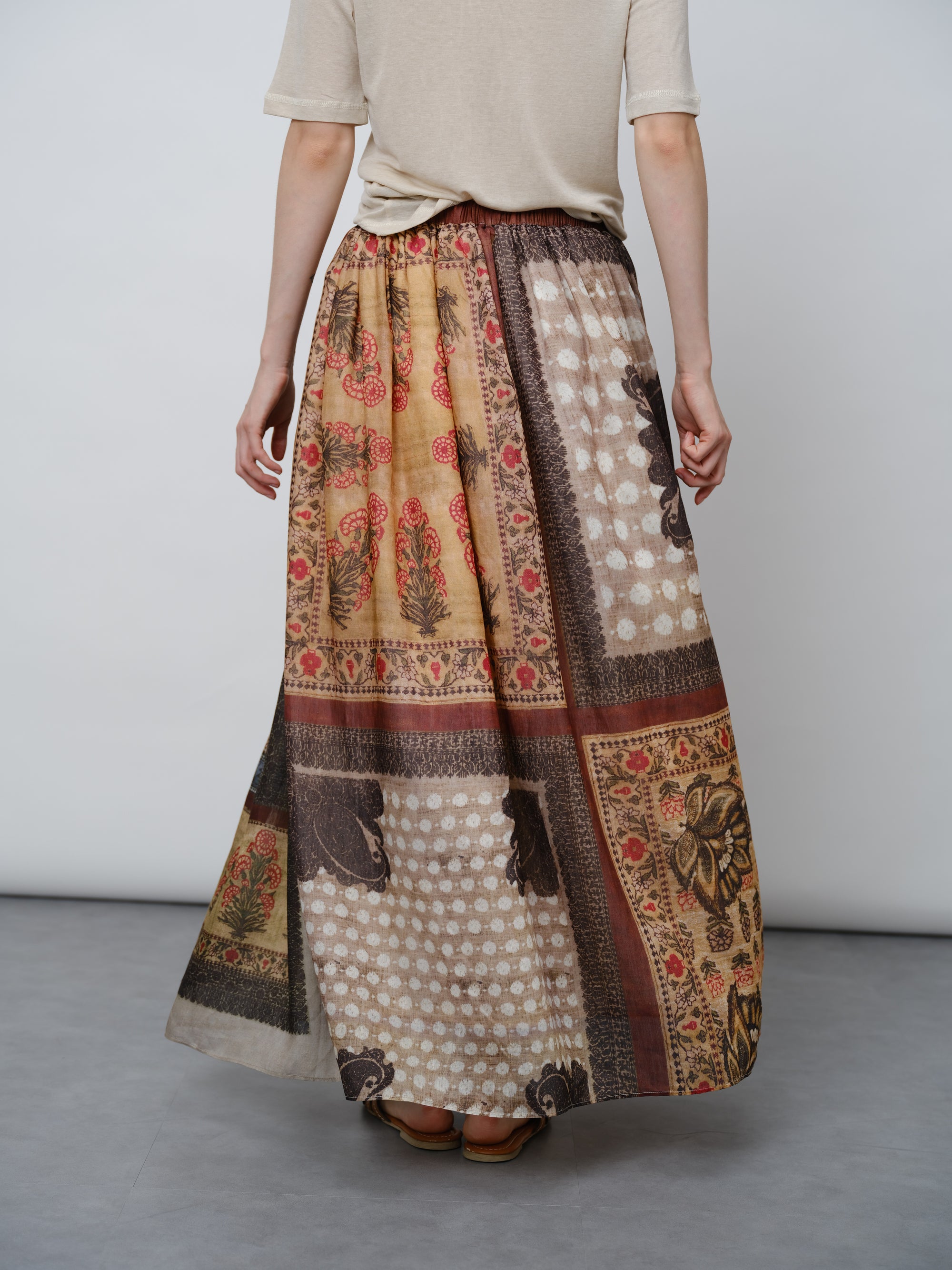 Summer Blossom Midi Skirt