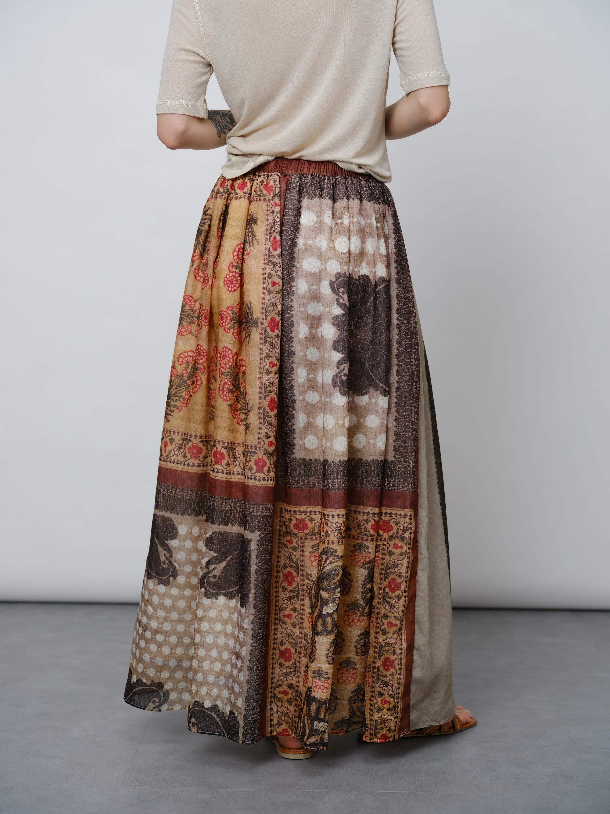 Summer Blossom Midi Skirt