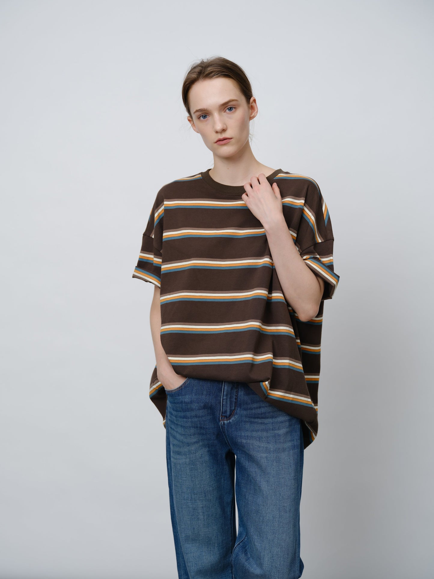 Striped Colorblock T-Shirt