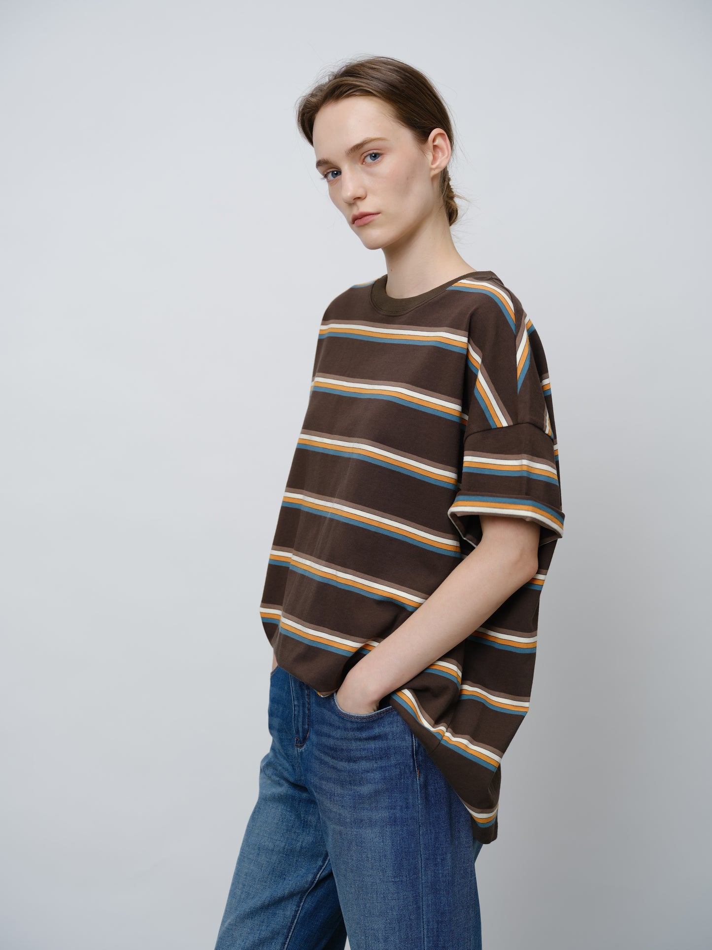 Striped Colorblock T-Shirt