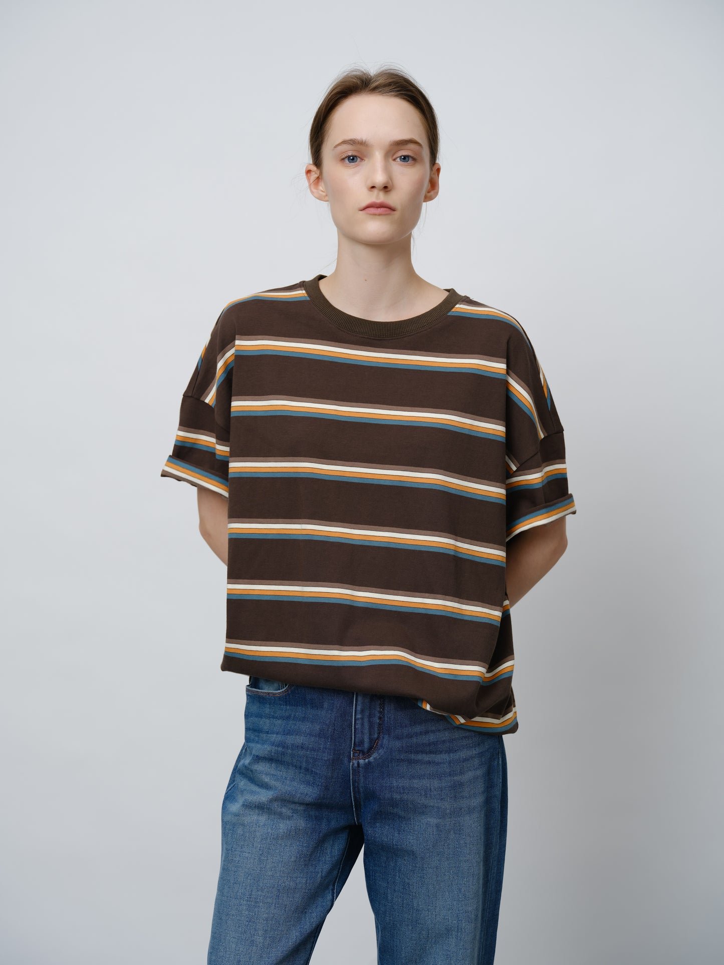 Striped Colorblock T-Shirt
