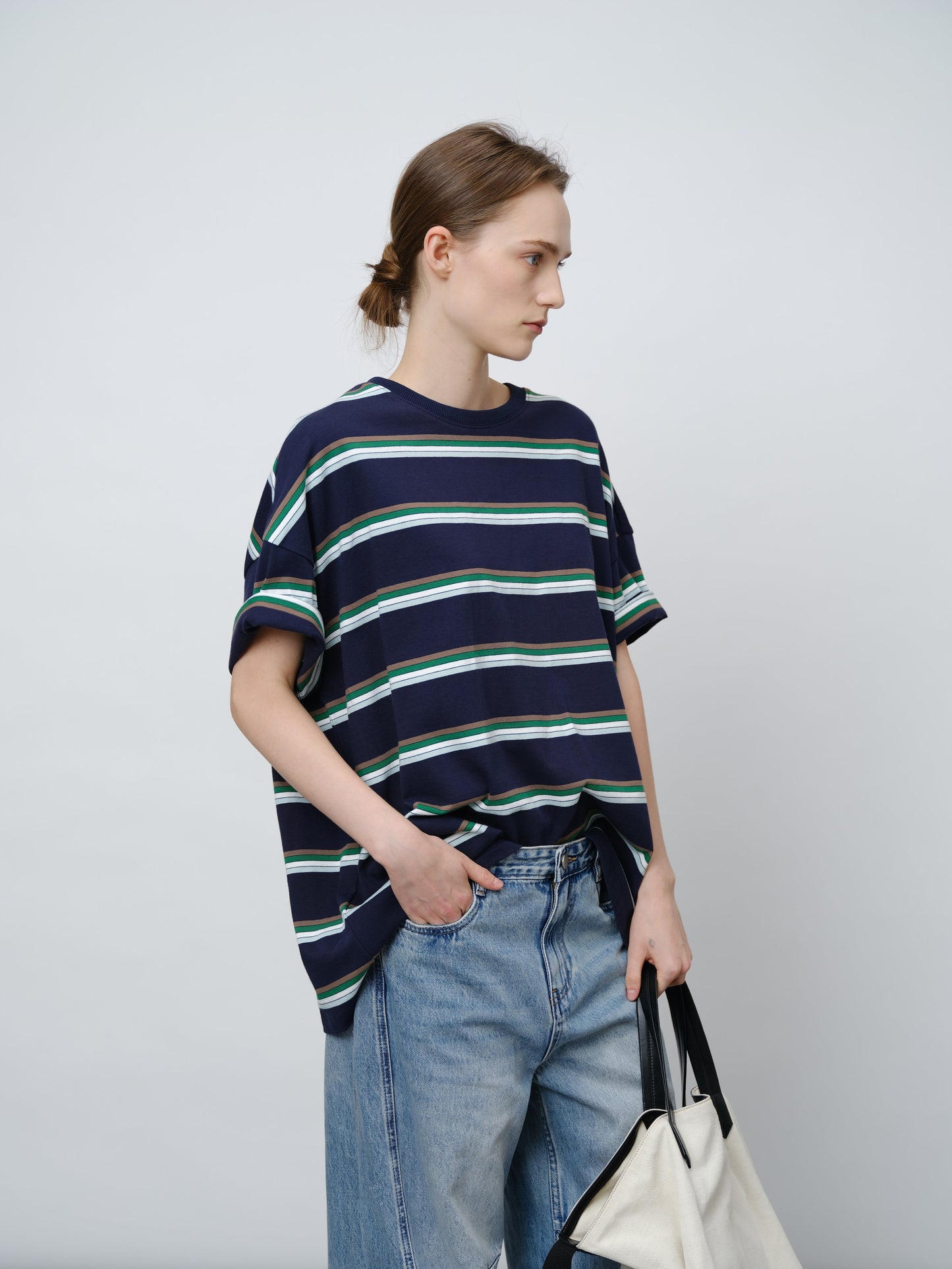 Striped Colorblock T-Shirt
