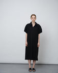 Short-Sleeve Collared Dress