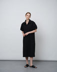 Short-Sleeve Collared Dress