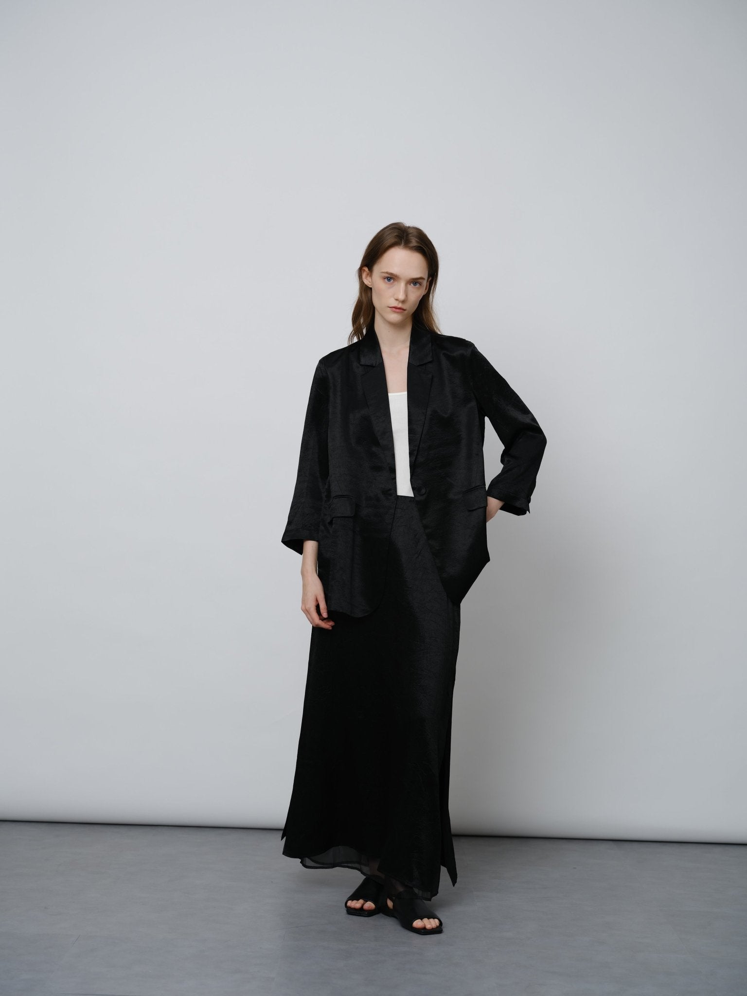 Acetate Midi Skirt - UNIQUE ATTRACTION