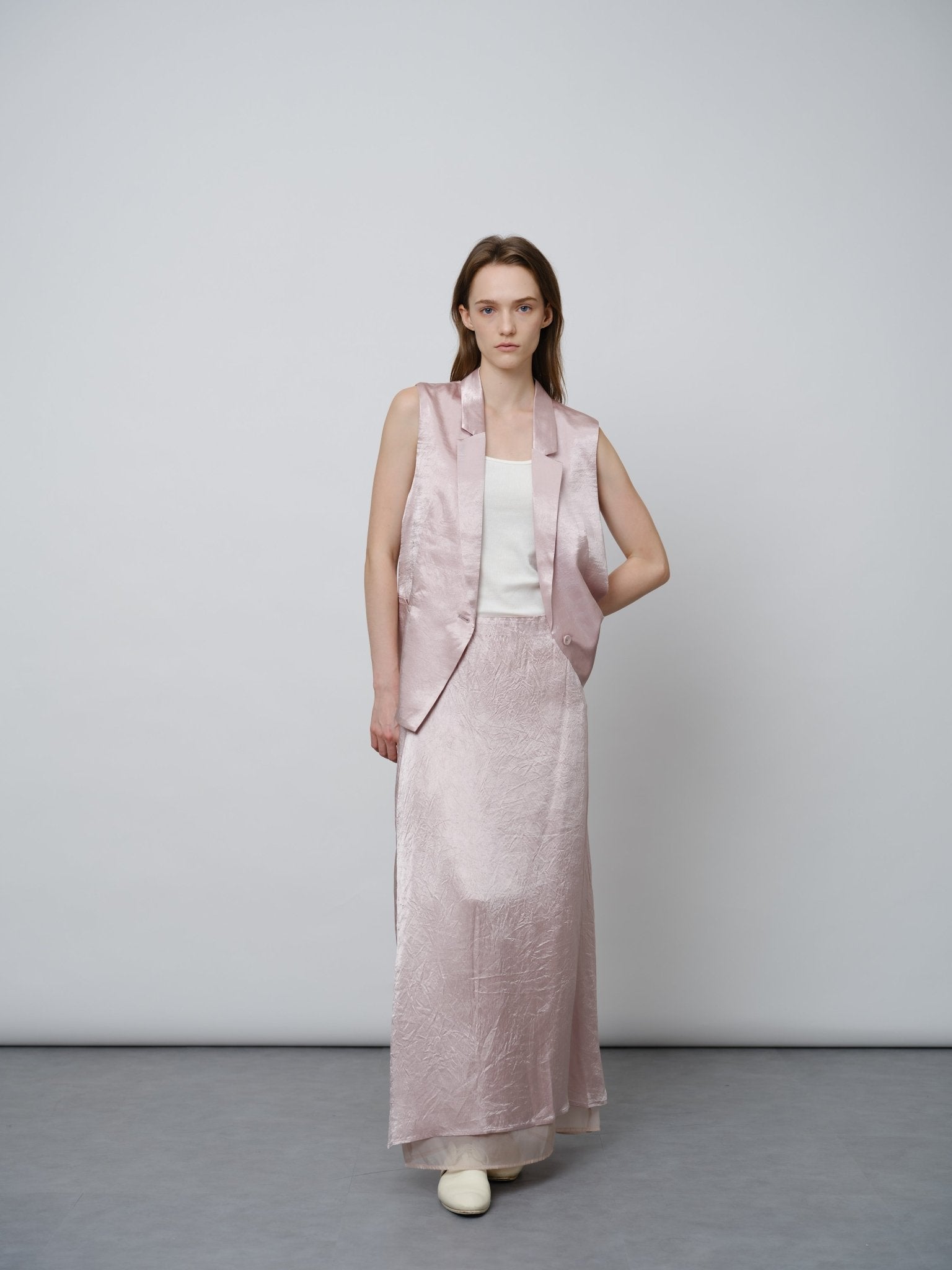 Acetate Midi Skirt - UNIQUE ATTRACTION