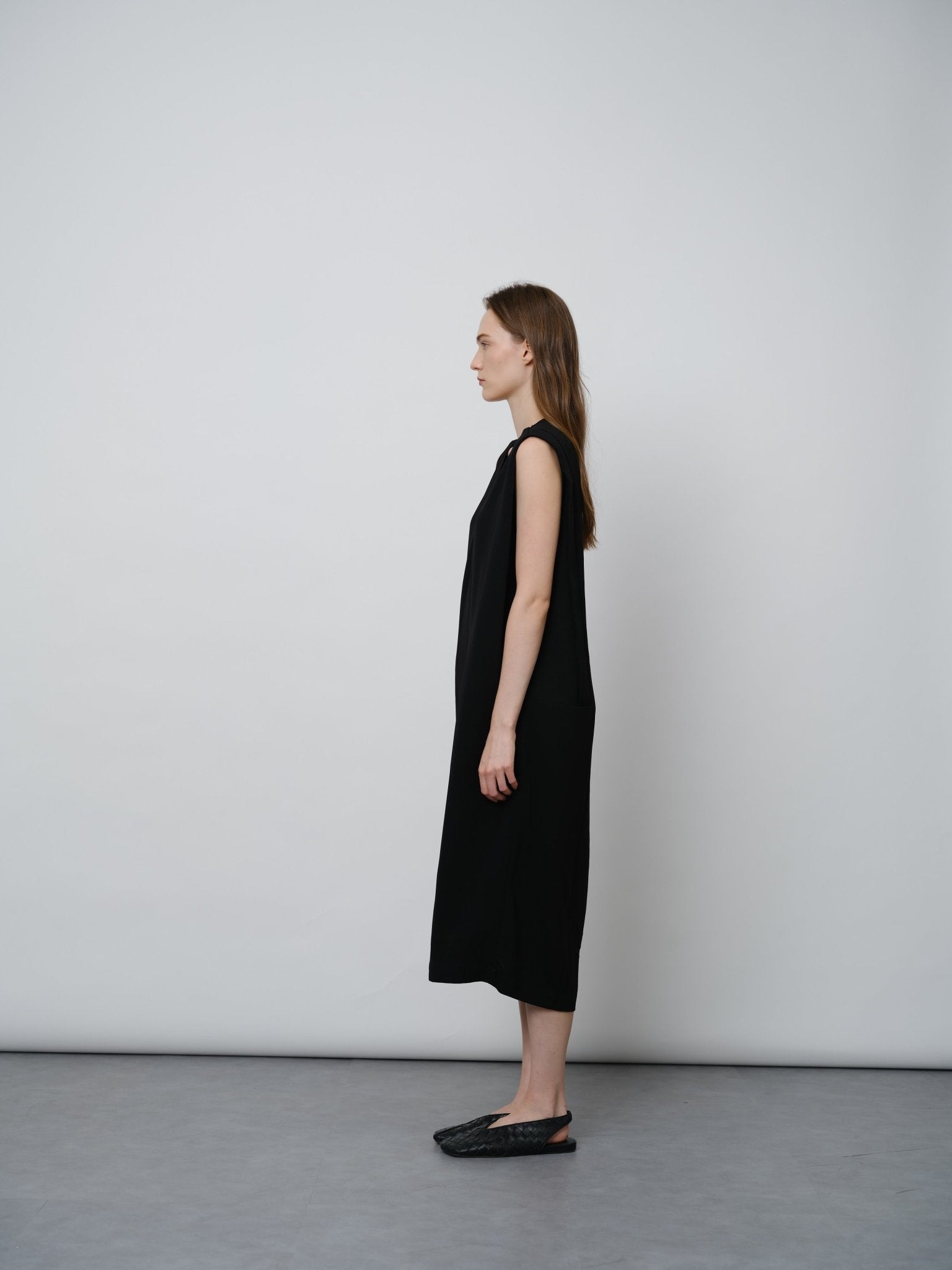 Acetate V - Neck Dress - UNIQUE ATTRACTION