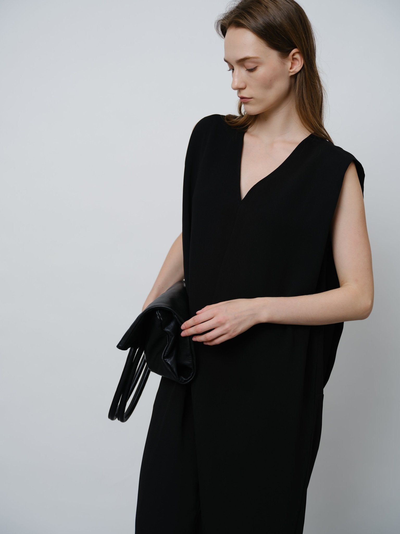 Acetate V - Neck Dress - UNIQUE ATTRACTION