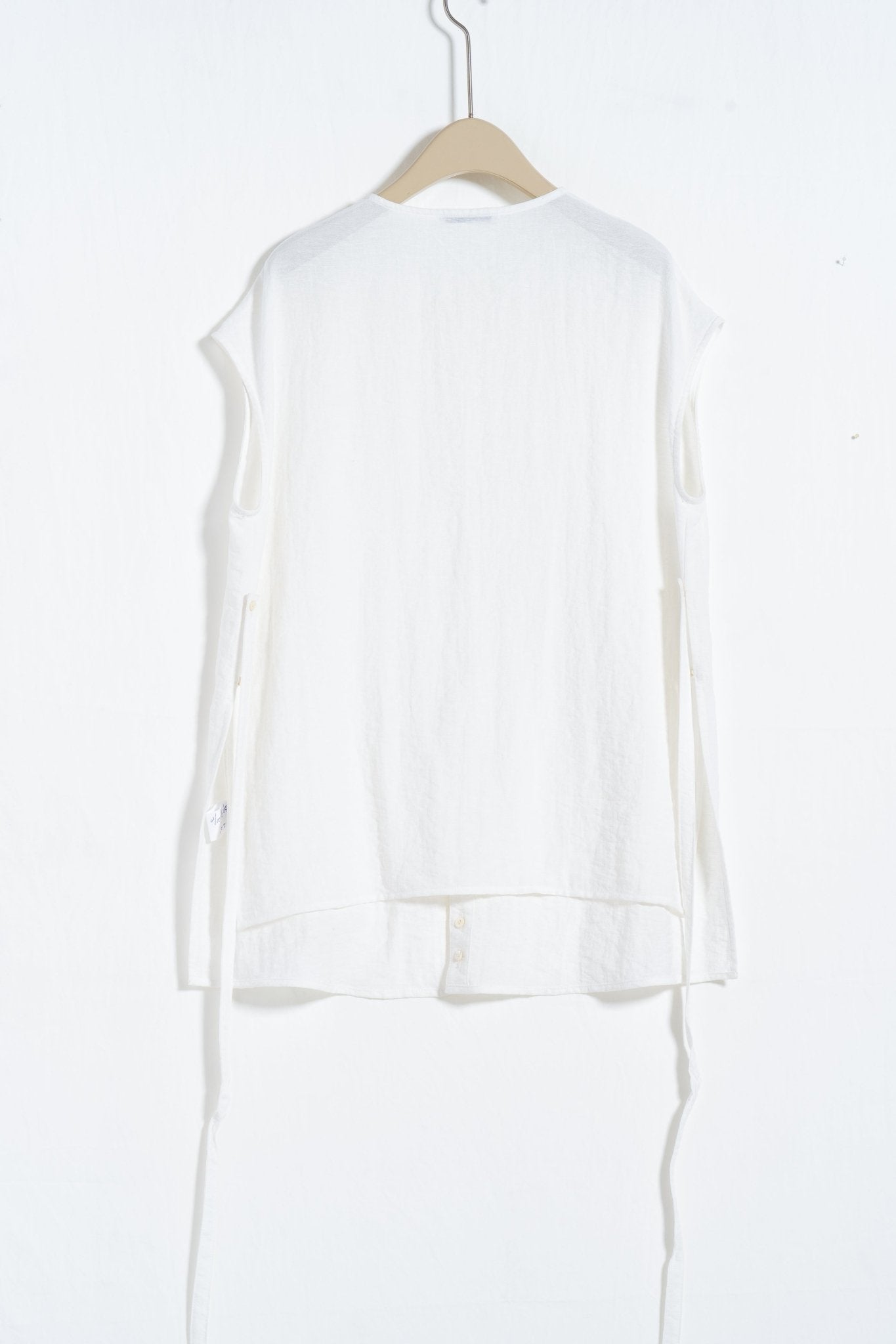 Adjustable Waist Linen Blouse - UNIQUE ATTRACTION