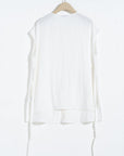 Adjustable Waist Linen Blouse - UNIQUE ATTRACTION