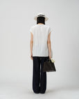 Adjustable Waist Linen Blouse - UNIQUE ATTRACTION