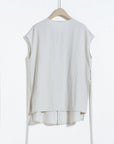 Adjustable Waist Linen Blouse - UNIQUE ATTRACTION