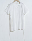 Asymmetrical Tie - Waist Tunic Shirt - UNIQUE ATTRACTION