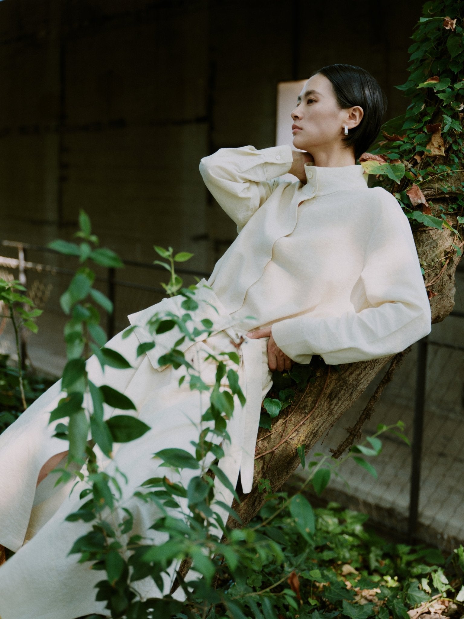 Belted Tencel Trench Dress - UNIQUE ATTRACTION