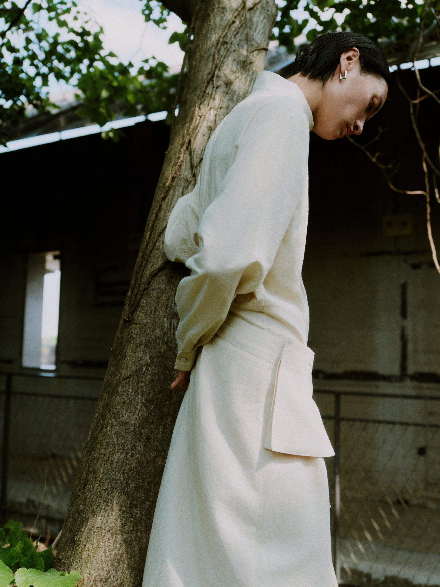 Belted Tencel Trench Dress - UNIQUE ATTRACTION