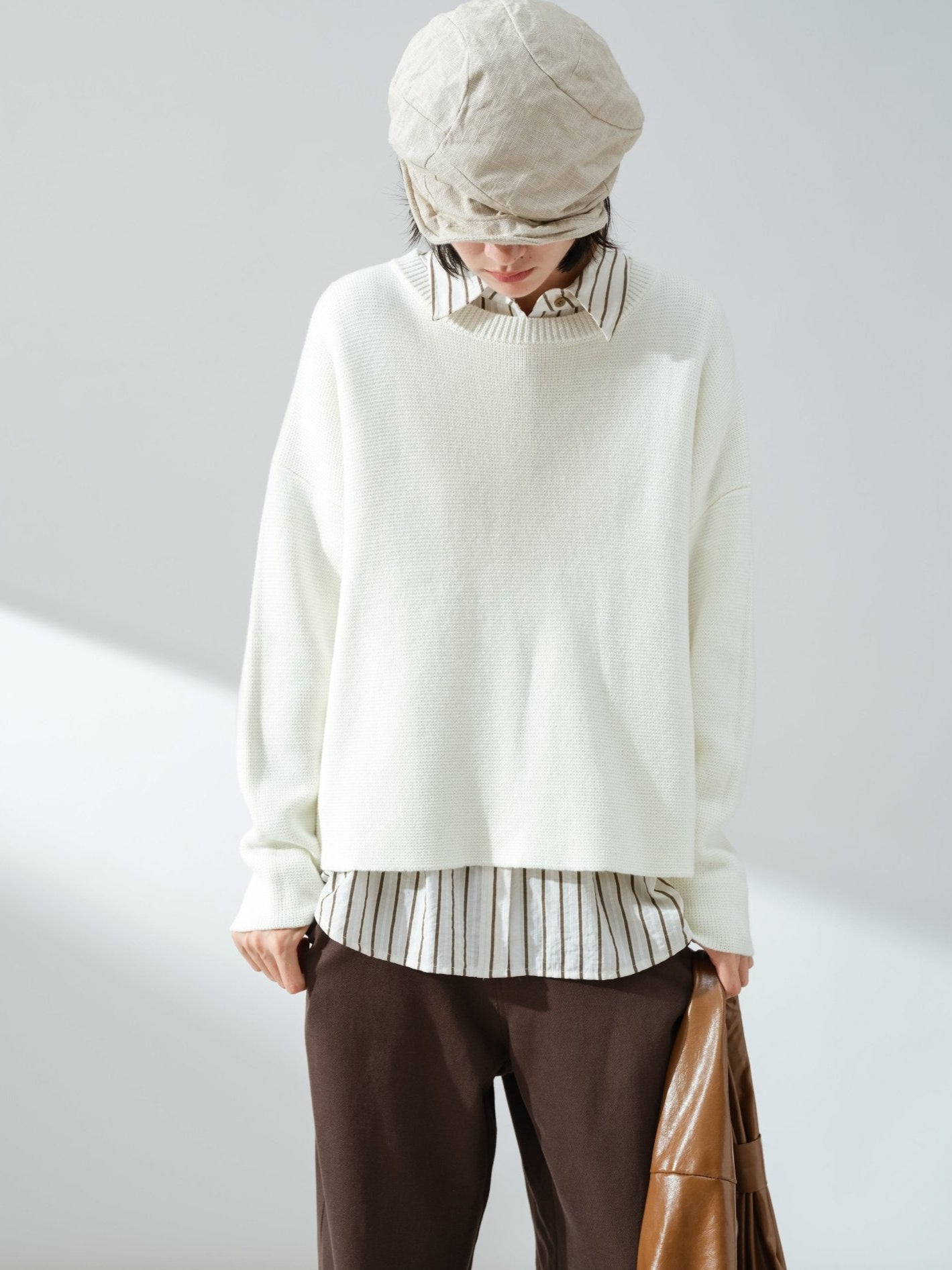 Cropped Knit Sweater - UNIQUE ATTRACTION