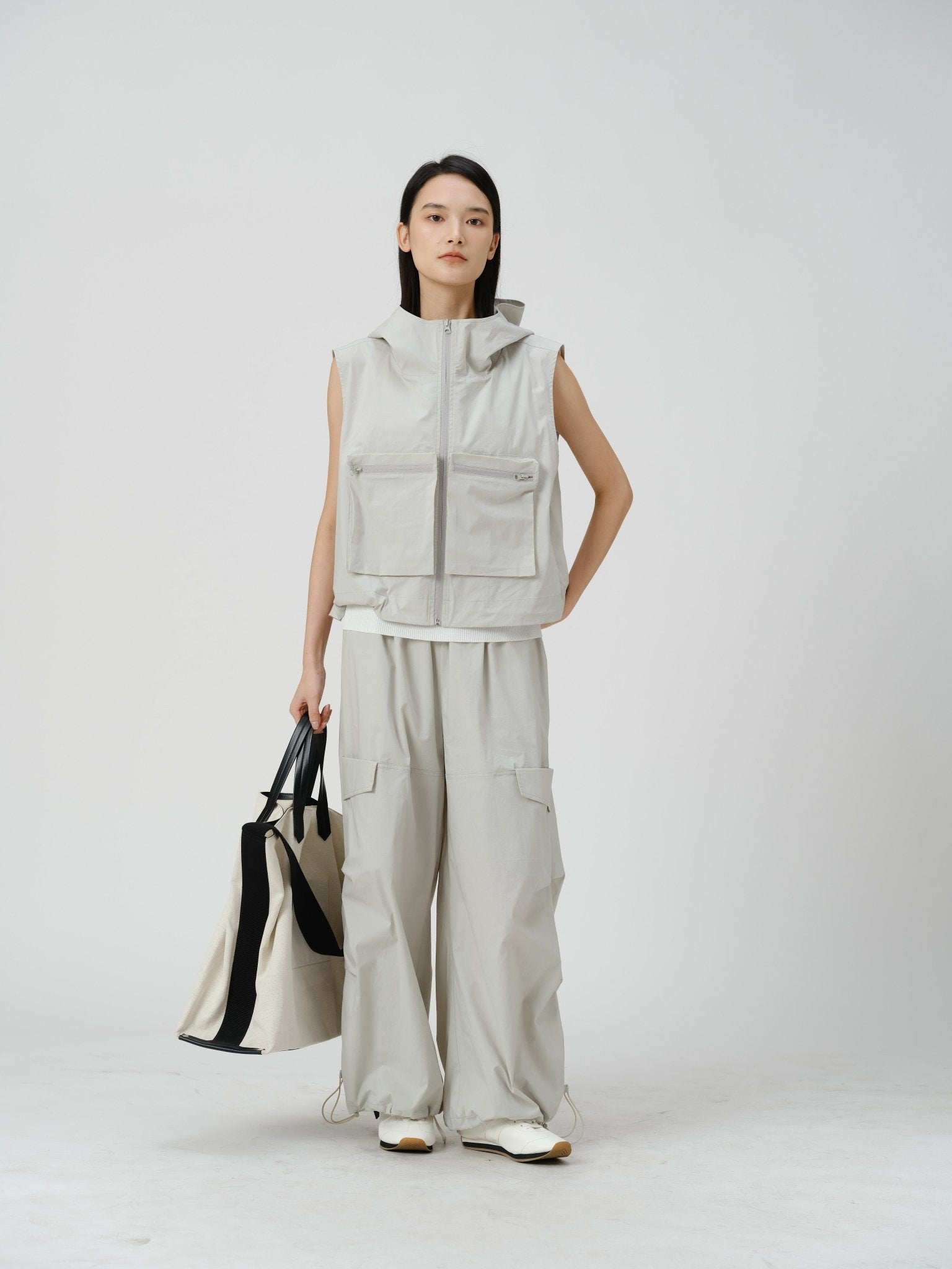 Cropped Utility Vest - UNIQUE ATTRACTION