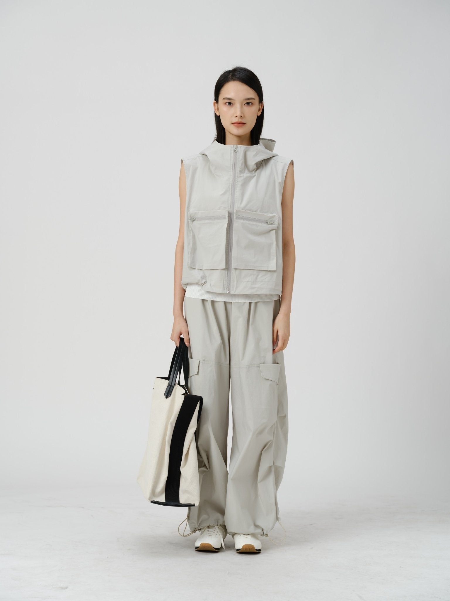 Cropped Utility Vest - UNIQUE ATTRACTION
