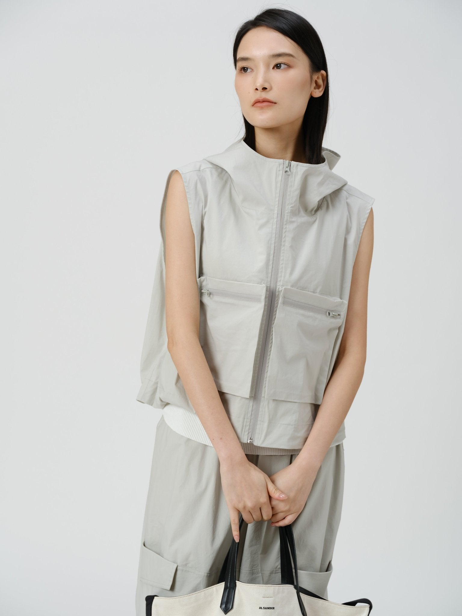 Cropped Utility Vest - UNIQUE ATTRACTION