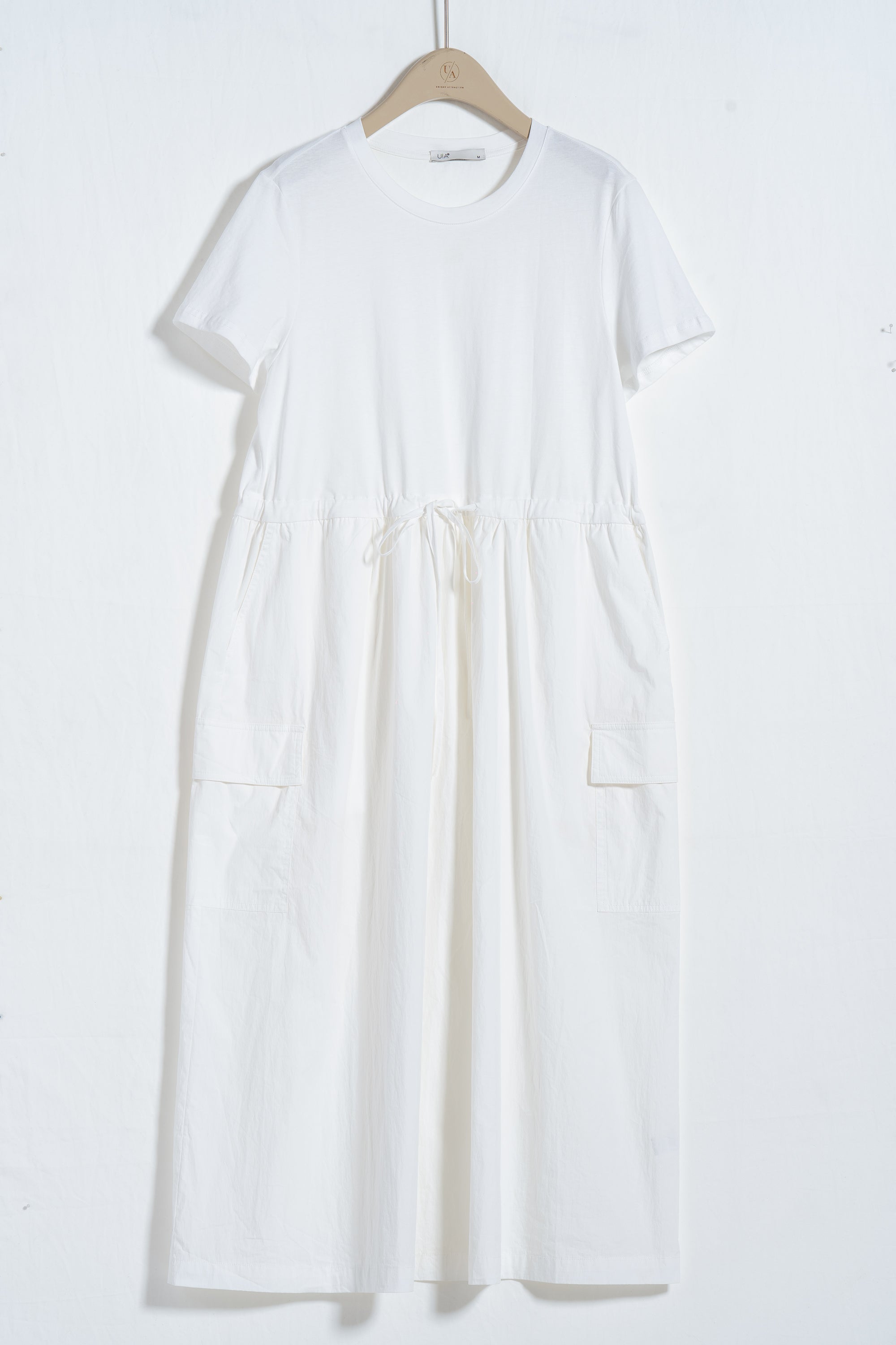 Casual Short-Sleeve Shift Dress