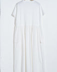 Casual Short-Sleeve Shift Dress