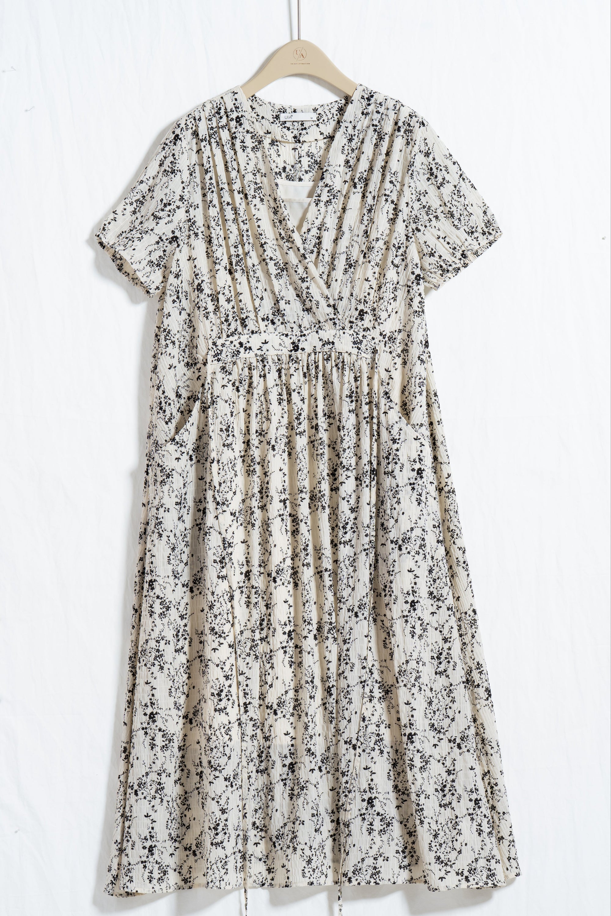 Floral Chiffon V-Neck Dress