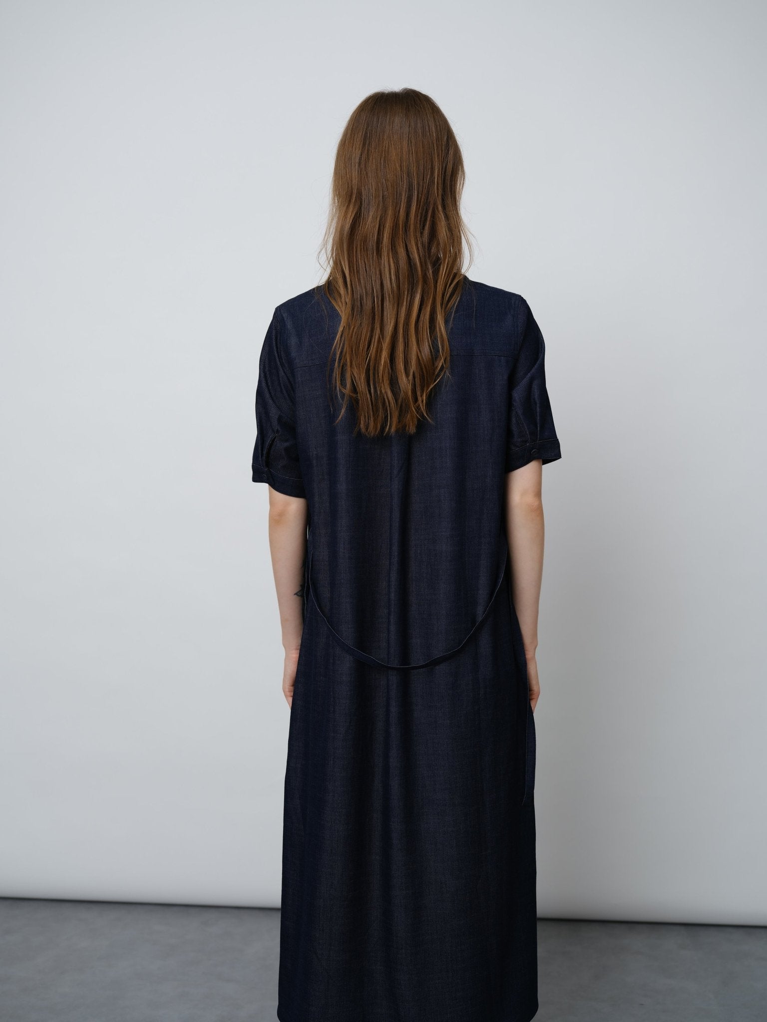 Denim Tie - Waist Dress - UNIQUE ATTRACTION