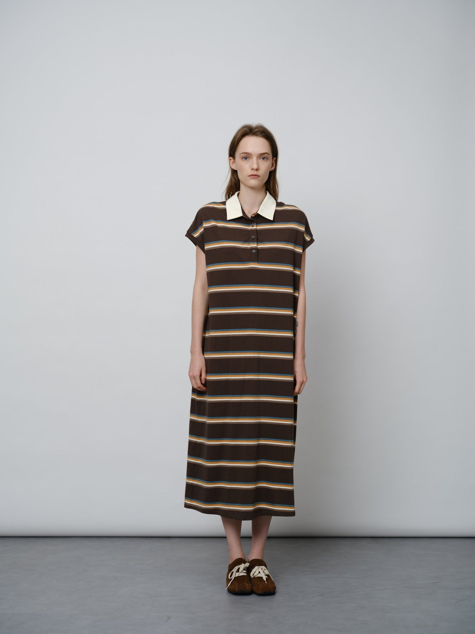 Double - Yarn Stripe Dress - UNIQUE ATTRACTION