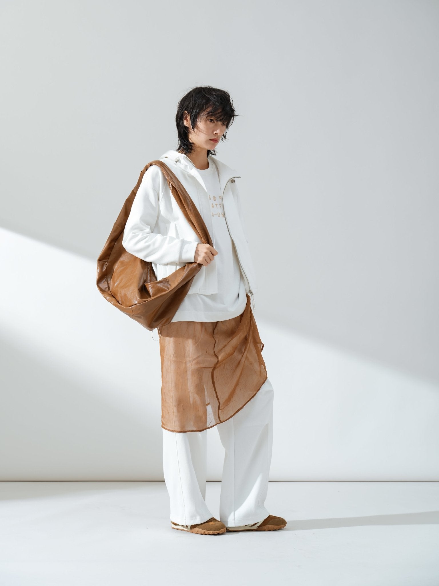 Draped Collar Coat - UNIQUE ATTRACTION